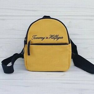 yellow tommy hilfiger backpack